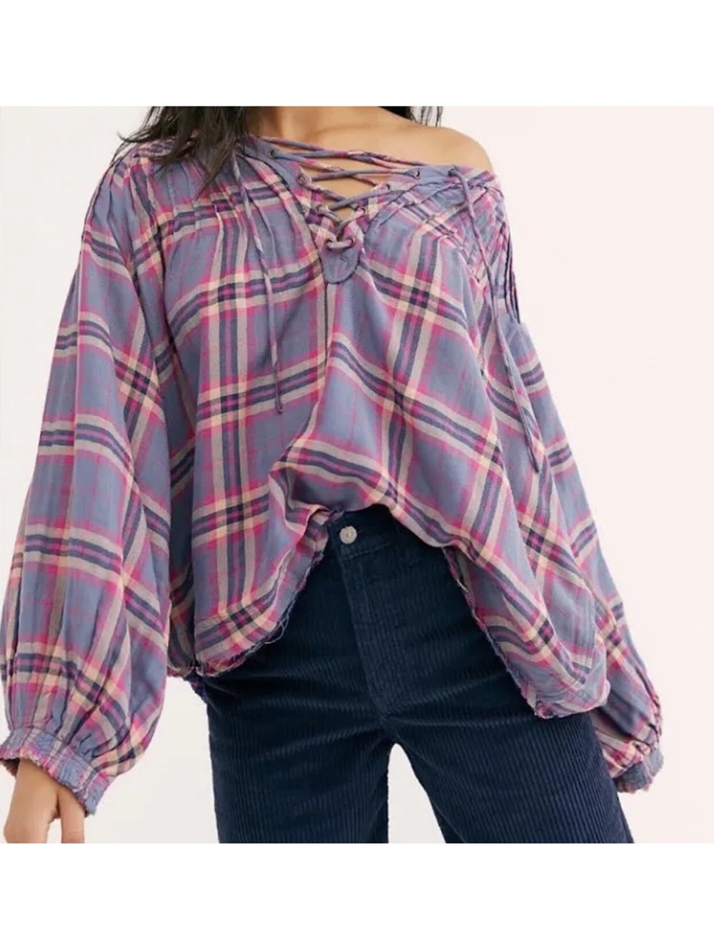 Free People We The Free Cloudbreaker Tunic Medium Peasant Blouse Boho Oversized